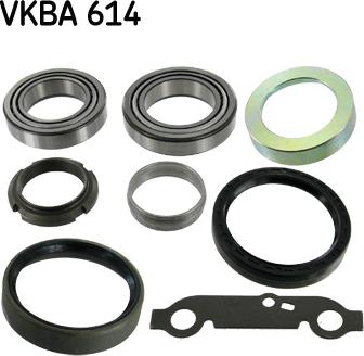 SKF VKBA 614 - Комплект подшипника ступицы колеса autosila-amz.com