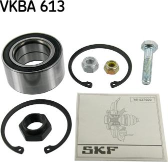 SKF VKBA 613 - Комплект подшипника ступицы колеса autosila-amz.com