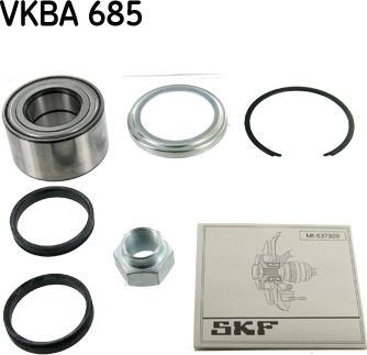 SKF VKBA 685 - Комплект подшипника ступицы колеса autosila-amz.com