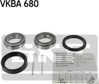 SKF VKBA 680 - Комплект подшипника ступицы колеса autosila-amz.com