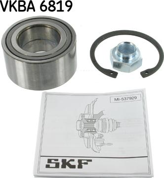 SKF VKBA 6819 - Комплект подшипника ступицы колеса autosila-amz.com