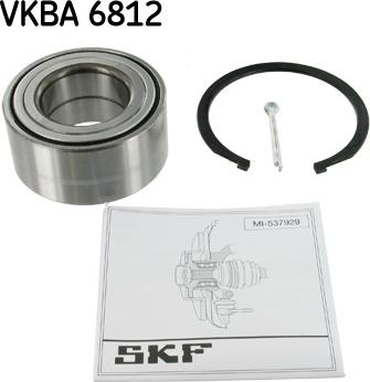 SKF VKBA 6812 - Комплект подшипника ступицы колеса autosila-amz.com