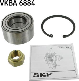 SKF VKBA 6884 - Комплект подшипника ступицы колеса autosila-amz.com