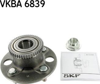 SKF VKBA 6839 - Комплект подшипника ступицы колеса autosila-amz.com