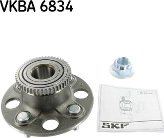 SKF VKBA 6834 - Подшипник ступицы, комплект autosila-amz.com