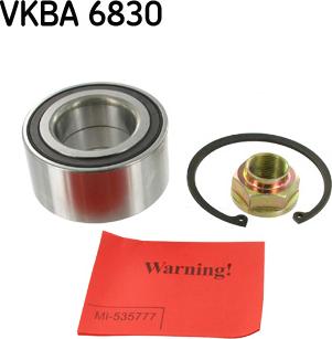 SKF VKBA 6830 - Комплект подшипника ступицы колеса autosila-amz.com