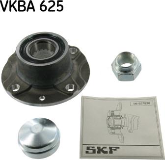 SKF VKBA 625 - Комплект подшипника ступицы колеса autosila-amz.com