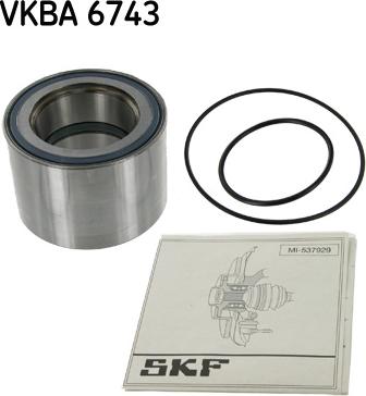 SKF VKBA 6743 - Комплект подшипника ступицы колеса autosila-amz.com