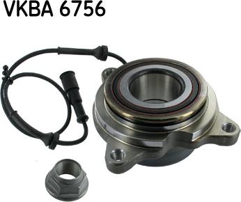 SKF VKBA 6756 - Комплект подшипника ступицы колеса autosila-amz.com