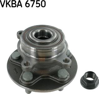 SKF VKBA 6750 - Комплект подшипника ступицы колеса autosila-amz.com