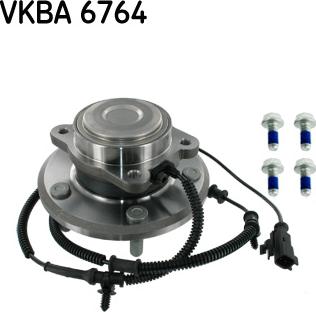 SKF VKBA 6764 - Комплект подшипника ступицы колеса autosila-amz.com