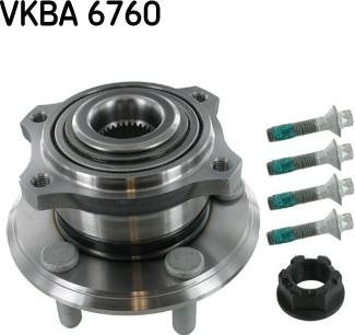 SKF VKBA 6760 - Комплект подшипника ступицы колеса autosila-amz.com