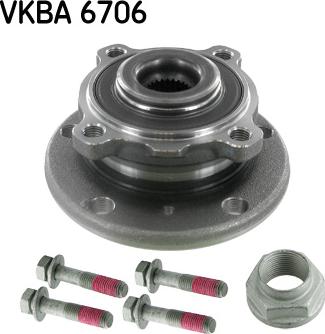 SKF VKBA 6706 - Комплект подшипника ступицы колеса autosila-amz.com
