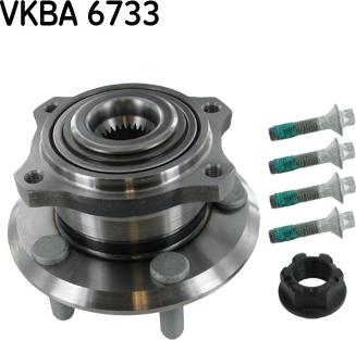 SKF VKBA 6733 - Комплект подшипника ступицы колеса autosila-amz.com
