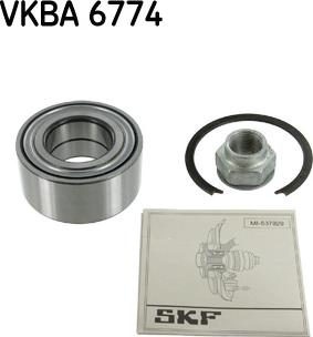 SKF VKBA 6774 - Комплект подшипника ступицы колеса autosila-amz.com