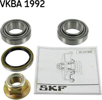 SKF VKBA 1992 - Комплект подшипника ступицы колеса autosila-amz.com