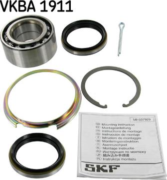 SKF VKBA 1911 - Комплект подшипника ступицы колеса autosila-amz.com