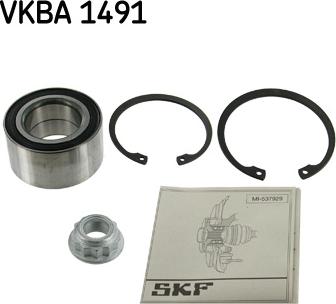 SKF VKBA 1491 - Комплект ступичных подшипников передн SEAT TOLEDO I VW CORRADO, GOLF III, PASSAT B3/B4, VENTO 1.9D-2 autosila-amz.com