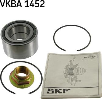 SKF VKBA 1452 - Комплект подшипника ступицы колеса autosila-amz.com