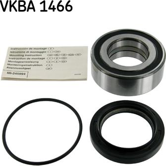 SKF VKBA 1466 - Комплект подшипника ступицы колеса autosila-amz.com