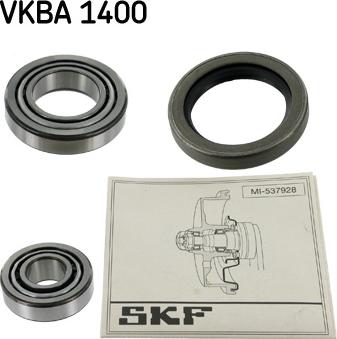 SKF VKBA 1400 - Комплект подшипника ступицы колеса autosila-amz.com