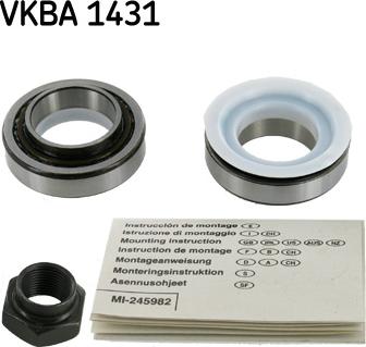 SKF VKBA 1431 - Комплект подшипника ступицы колеса autosila-amz.com