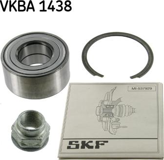 SKF VKBA 1438 - Комплект подшипника ступицы колеса autosila-amz.com