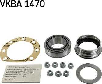 SKF VKBA 1470 - Комплект подшипника ступицы колеса autosila-amz.com