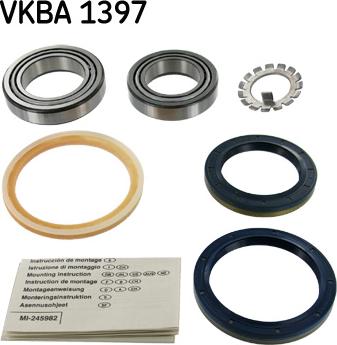 SKF VKBA 1397 - Комплект подшипника ступицы колеса autosila-amz.com