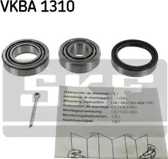 SKF VKBA 1310 - Комплект подшипника ступицы колеса autosila-amz.com