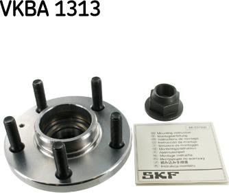 SKF VKBA 1313 - Комплект подшипника ступицы колеса autosila-amz.com