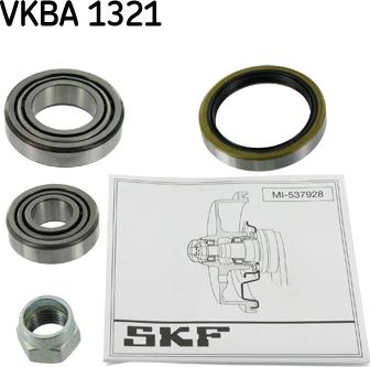 SKF VKBA 1321 - Комплект подшипника ступицы колеса autosila-amz.com