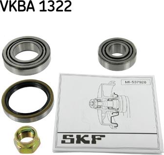 SKF VKBA 1322 - Комплект подшипника ступицы колеса autosila-amz.com