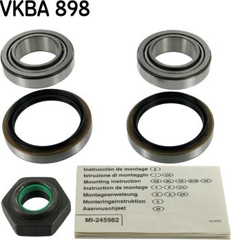 SKF VKBA 898 - Комплект подшипника ступицы колеса autosila-amz.com