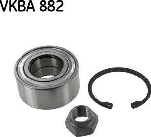 SKF VKBA 882 - Комплект подшипника ступицы колеса autosila-amz.com