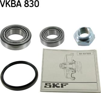 SKF VKBA 830 - Комплект подшипника ступицы колеса autosila-amz.com