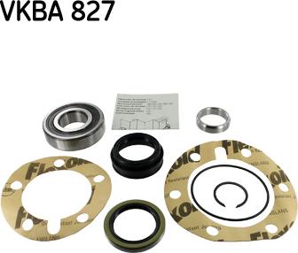 SKF VKBA 827 - Комплект подшипника ступицы колеса autosila-amz.com