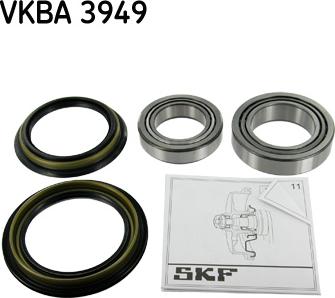 SKF VKBA 3949 - Комплект подшипника ступицы колеса autosila-amz.com