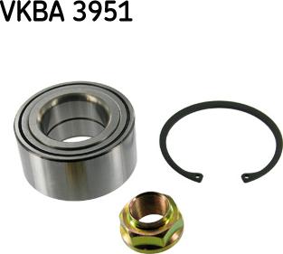 SKF VKBA 3951 - Комплект подшипника ступицы колеса autosila-amz.com