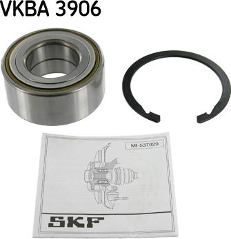 SKF VKBA 3906 - Комплект подшипника ступицы колеса autosila-amz.com