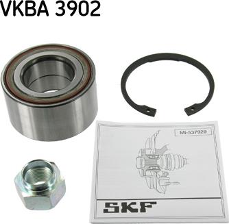 SKF VKBA 3902 - Комплект подшипника ступицы колеса autosila-amz.com