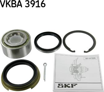 SKF VKBA 3916 - Комплект подшипника ступицы колеса autosila-amz.com