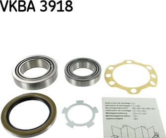 SKF VKBA 3918 - Комплект подшипника ступицы колеса autosila-amz.com