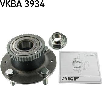 SKF VKBA 3934 - Комплект подшипника ступицы колеса autosila-amz.com