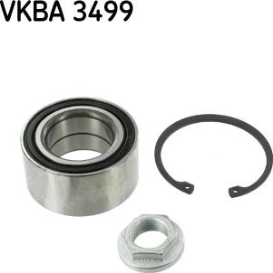 SKF VKBA 3499 - Комплект подшипника ступицы колеса autosila-amz.com