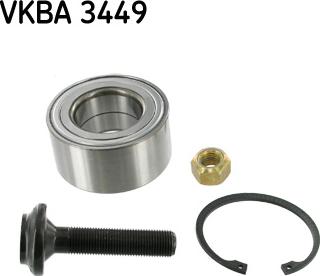 SKF VKBA 3449 - Комплект подшипника ступицы колеса autosila-amz.com