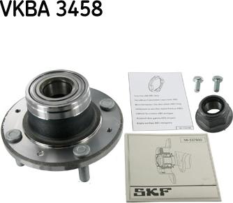 SKF VKBA 3458 - Комплект подшипника ступицы колеса autosila-amz.com