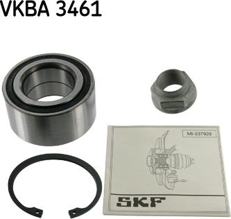 SKF VKBA 3461 - Комплект подшипника ступицы колеса autosila-amz.com