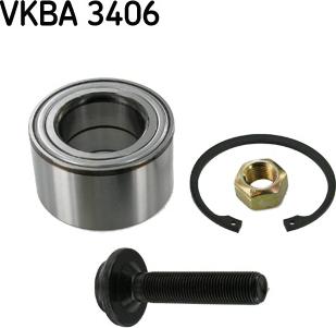 SKF VKBA 3406 - Комплект подшипника ступицы колеса autosila-amz.com