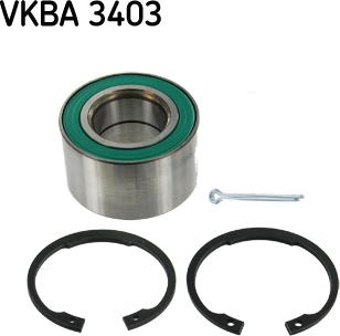 SKF VKBA 3403 - Комплект подшипника ступицы колеса autosila-amz.com